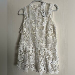 New Express Lace Top Size L